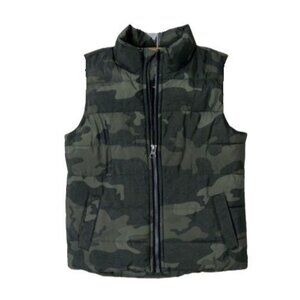 Sonoma Outdoor Vest Youth Size 6 Camo Fleece Lined Puffer Warm